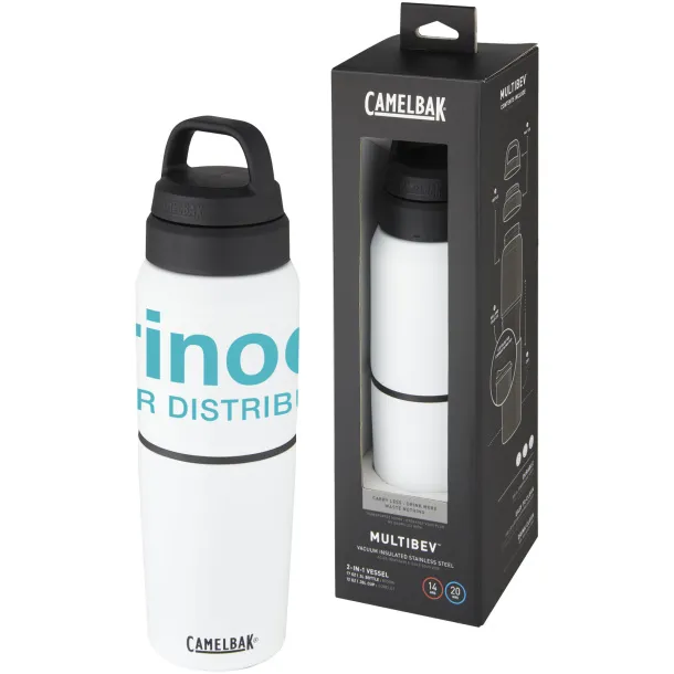 MultiBev vacuum insulated stainless steel 500 ml bottle and 350 ml cup - CamelBak White