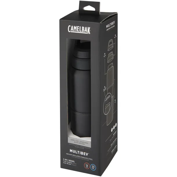 MultiBev vacuum insulated stainless steel 500 ml bottle and 350 ml cup - CamelBak Solid black