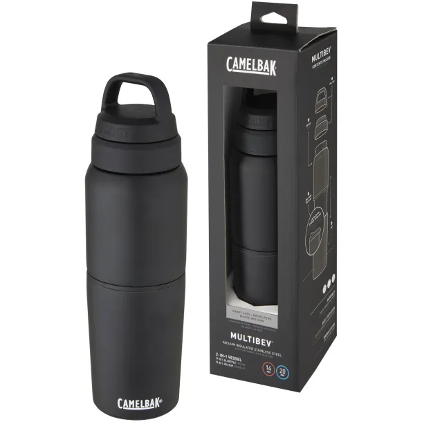 MultiBev vacuum insulated stainless steel 500 ml bottle and 350 ml cup - CamelBak Solid black