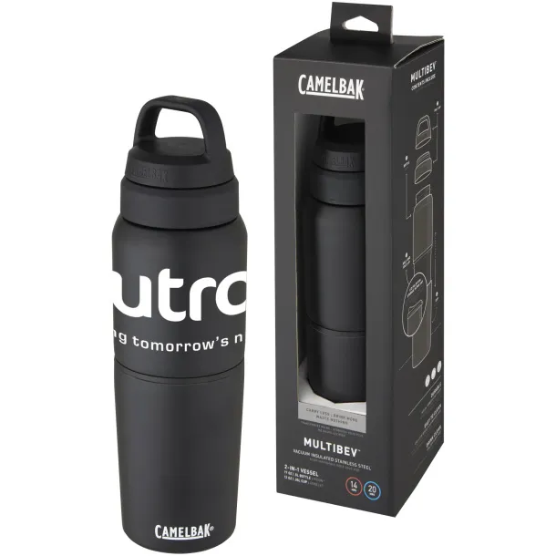 MultiBev vacuum insulated stainless steel 500 ml bottle and 350 ml cup - CamelBak Solid black