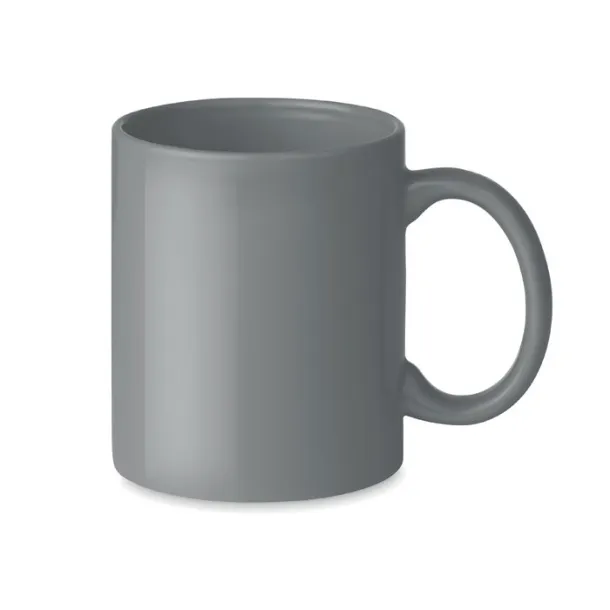 DUBLIN TONE Coloured ceramic mug in box Grey