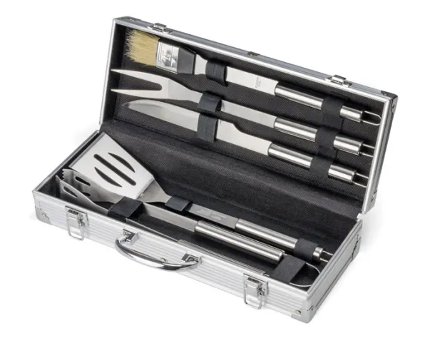 VISS Barbecue set srebrny