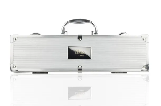 VISS Barbecue set srebrny