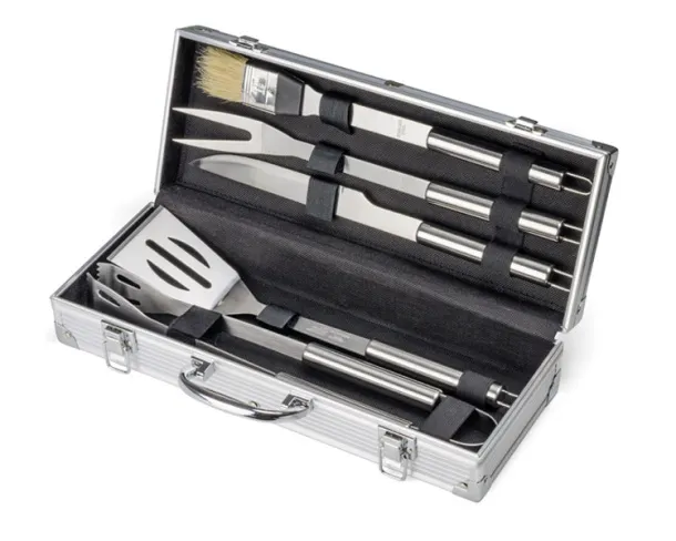 VISS Barbecue set srebrny