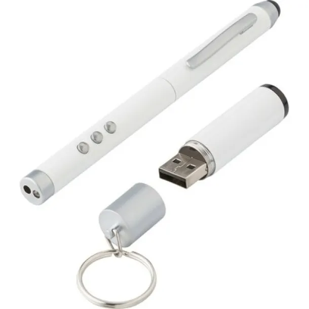  Laser pointer, ball pen, touch pen, receiver white