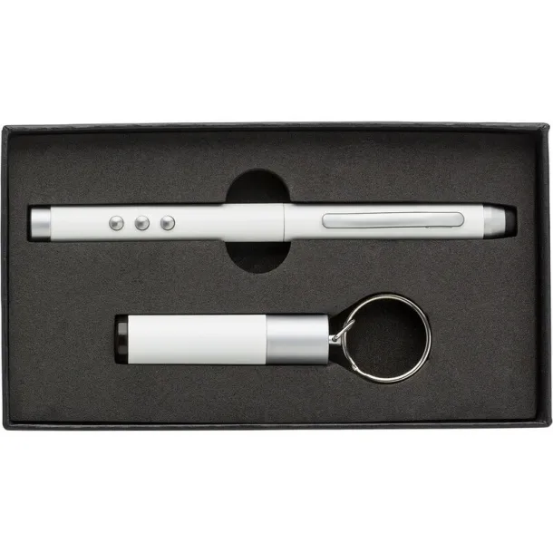  Laser pointer, ball pen, touch pen, receiver white