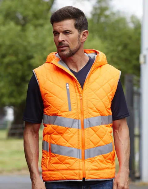  Fluo Kensington Hooded Gilet - Yoko