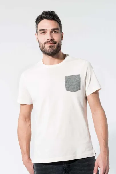  ORGANIC COTTON T-SHIRT WITH POCKET DETAIL - Kariban Grey Heather Black