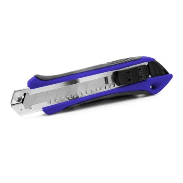  Cutter with safety mechanism, spare blades included navy blue