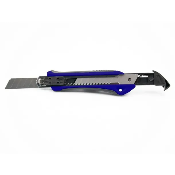  Cutter with safety mechanism, spare blades included navy blue