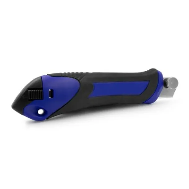  Cutter with safety mechanism, spare blades included navy blue