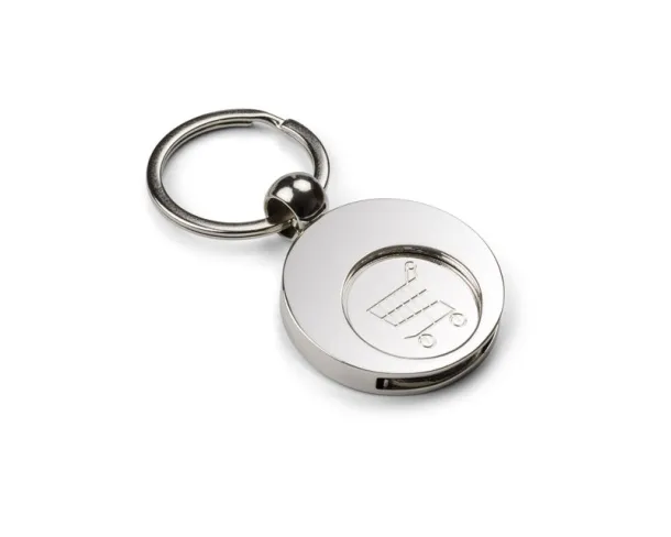 SHOPER Keychain 2 in 1 srebrny