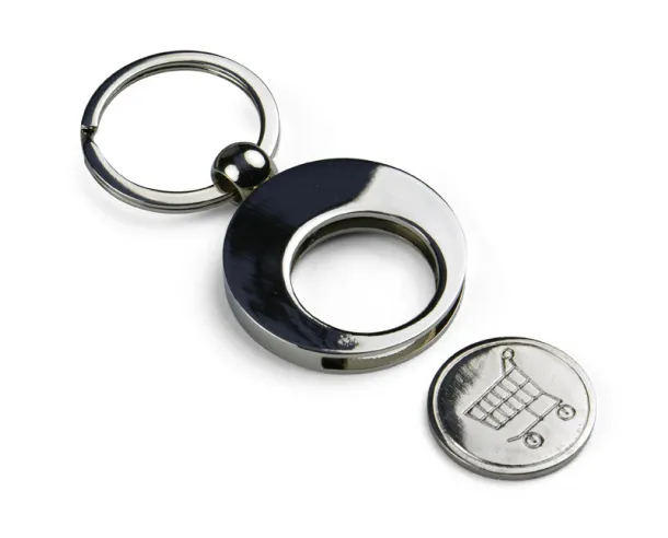 SHOPER Keychain 2 in 1 srebrny
