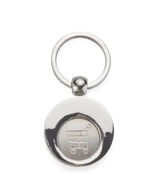 SHOPER Keychain 2 in 1 srebrny