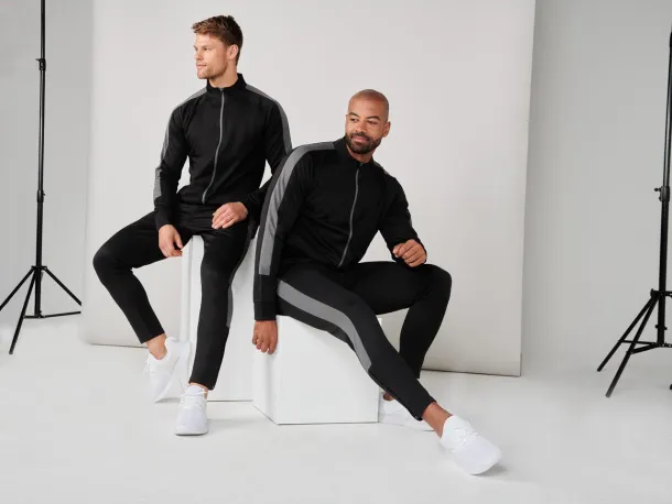  Hlače od trenirke - unisex, 250 g/m2 - Finden + Hales Mornarsko plava Bijela