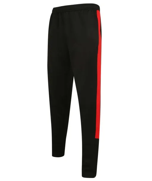  Hlače od trenirke - unisex, 250 g/m2 - Finden + Hales Crna Crvena