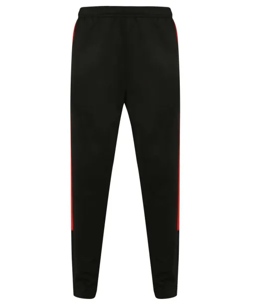  Hlače od trenirke - unisex, 250 g/m2 - Finden + Hales Crna Crvena