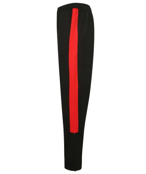  Hlače od trenirke - unisex, 250 g/m2 - Finden + Hales Crna Crvena