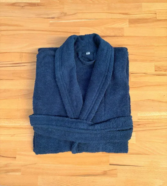 OLIMA TERRY BATHROBE - Olima Marine Blue