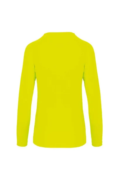  LADIES' LONG-SLEEVED SPORTS T-SHIRT - Proact Fluorescent Yellow