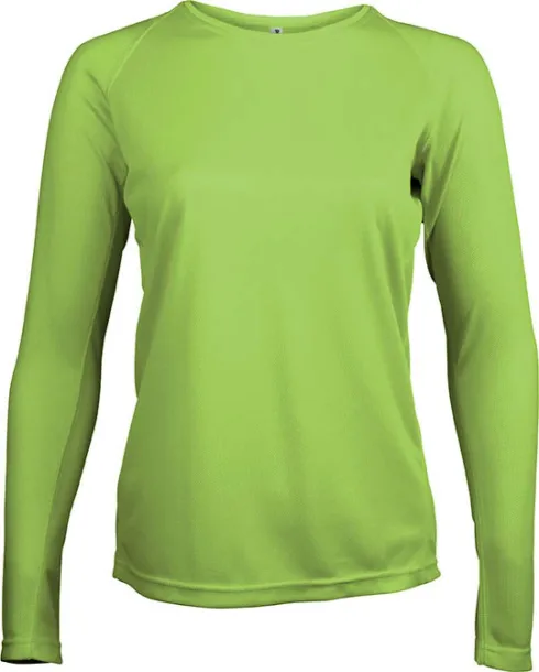  LADIES' LONG-SLEEVED SPORTS T-SHIRT - Proact Lime