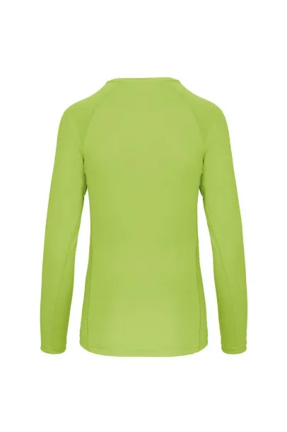  LADIES' LONG-SLEEVED SPORTS T-SHIRT - Proact Lime