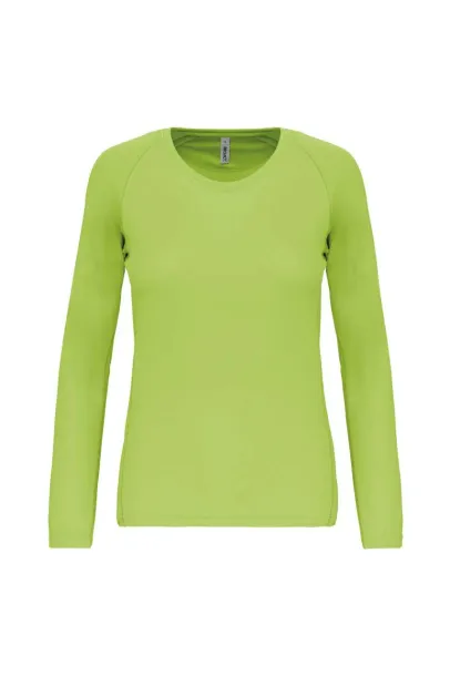  LADIES' LONG-SLEEVED SPORTS T-SHIRT - Proact Lime