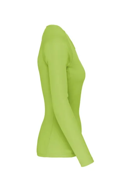  LADIES' LONG-SLEEVED SPORTS T-SHIRT - Proact Lime