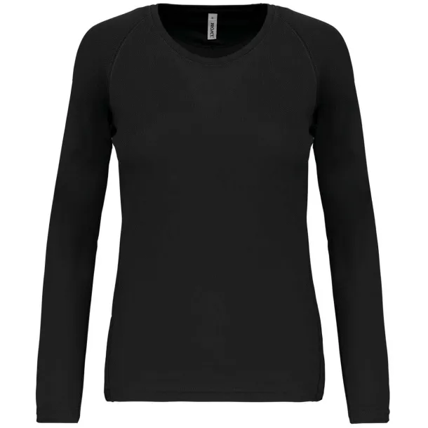  LADIES' LONG-SLEEVED SPORTS T-SHIRT - Proact Black