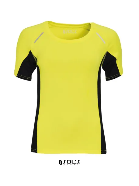  SOL'S SYDNEY WOMEN - SHORT SLEEVE RUNNING T-SHIRT - SOL'S Neon yellow