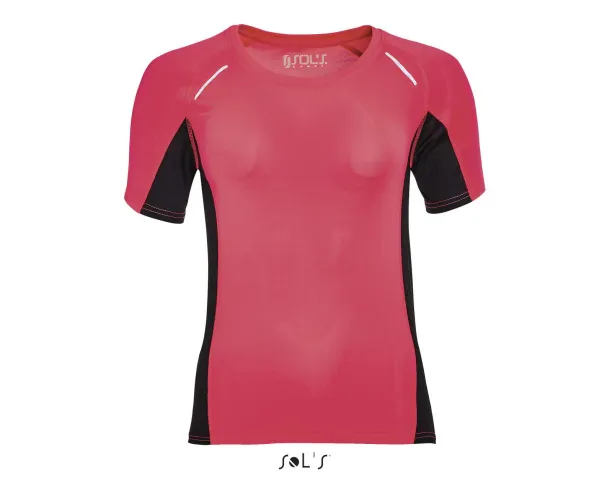  SOL'S SYDNEY WOMEN - SHORT SLEEVE RUNNING T-SHIRT - SOL'S Neon Coral