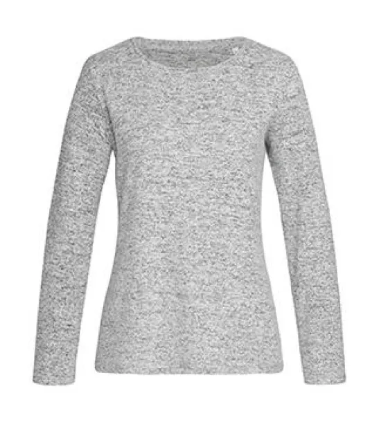  Knit Long Sleeve Women - Stedman Light Grey Melange