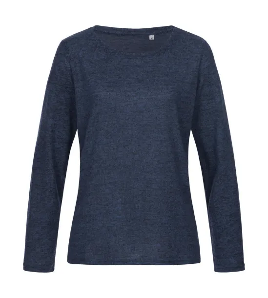  Knit Long Sleeve Women - Stedman Marina Blue Melange