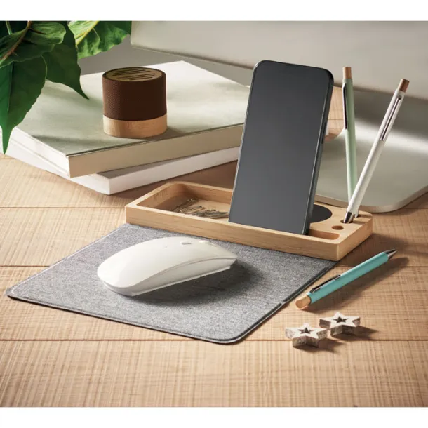 PANDU Wireless charger in bamboo 15W Wood