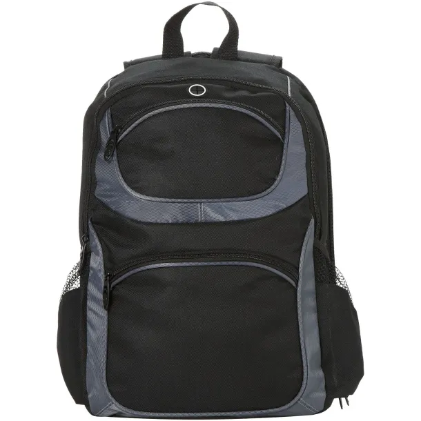 Continental 15" TSA laptop backpack - Avenue Solid black Dark grey