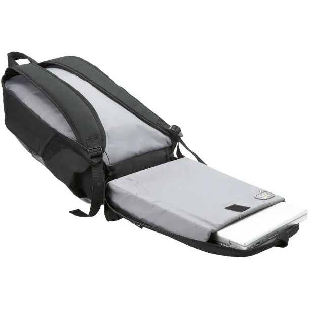 Continental 15" TSA laptop backpack - Avenue Solid black Dark grey