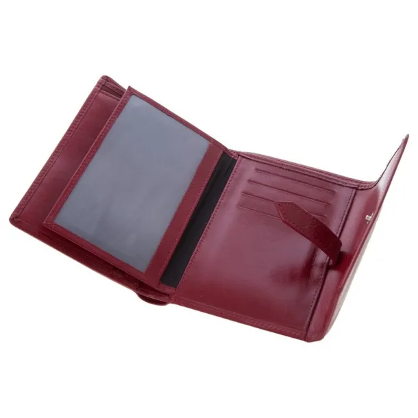  Leather wallet for women Mauro Conti red