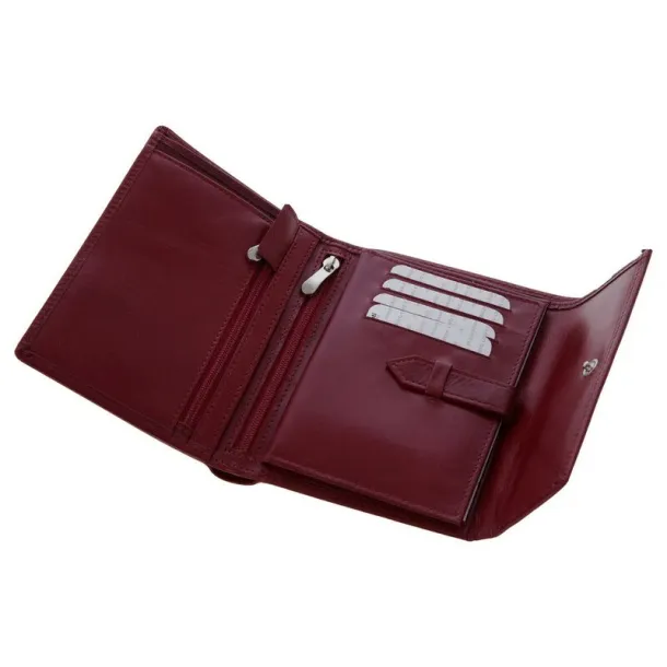  Leather wallet for women Mauro Conti Crvena