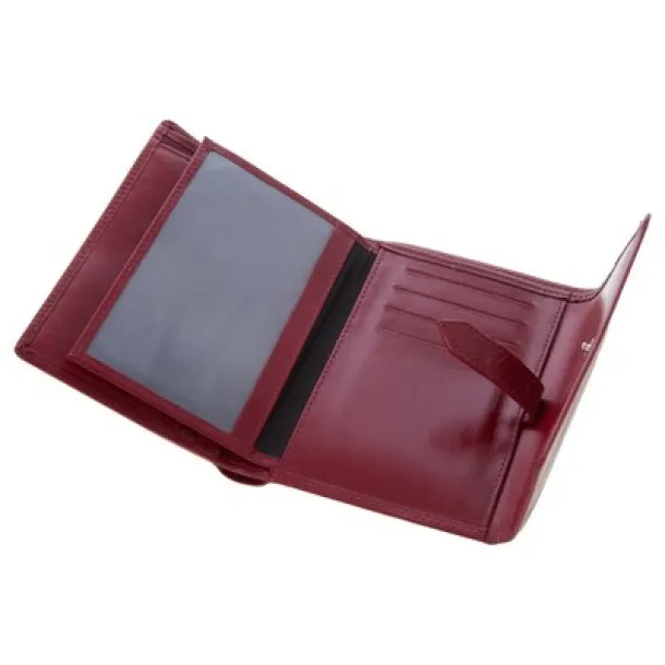  Leather wallet for women Mauro Conti Crvena