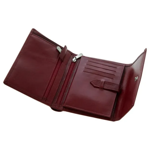  Leather wallet for women Mauro Conti Crvena