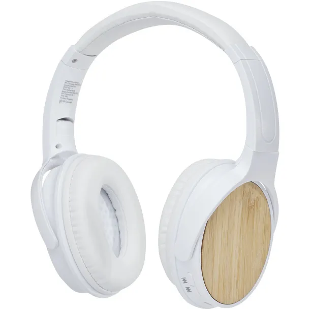 Athos bamboo Bluetooth headphones with microphone - Unbranded Beige