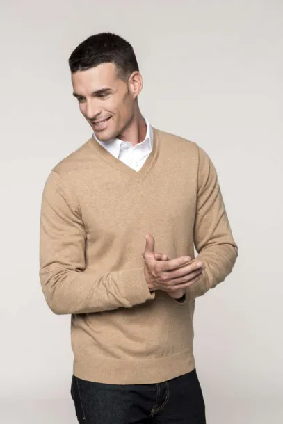  PREMIUM V-NECK JUMPER - Kariban Light Grey Heather