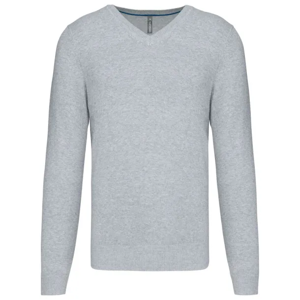  Premium V džemper - Kariban Light Grey Heather