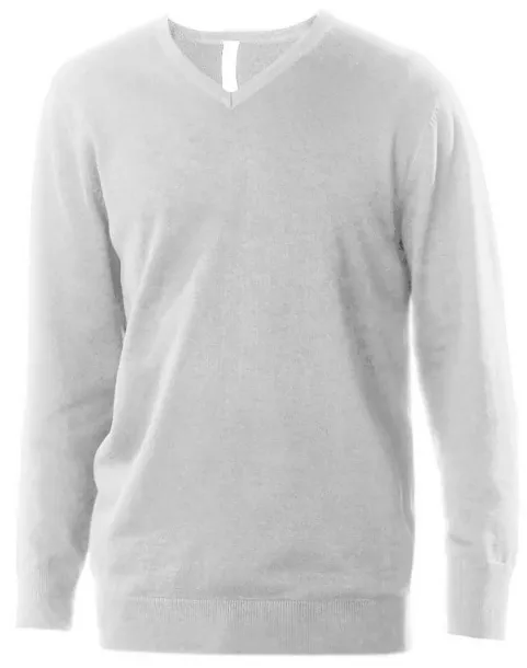  Muški V džemper, 290 g/m2 - Kariban Grey Melange