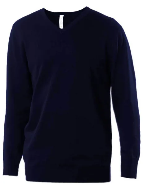  MEN’S V-NECK JUMPER - Kariban Navy