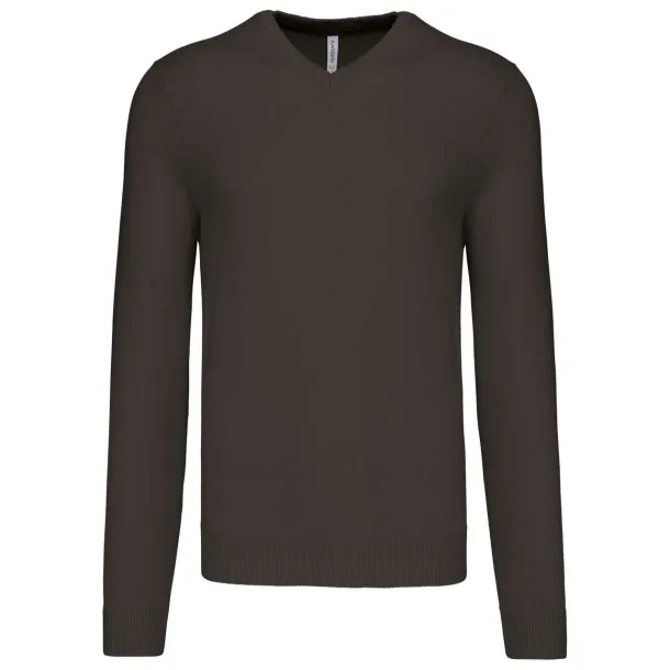  MEN’S V-NECK JUMPER - Kariban Tamno siva