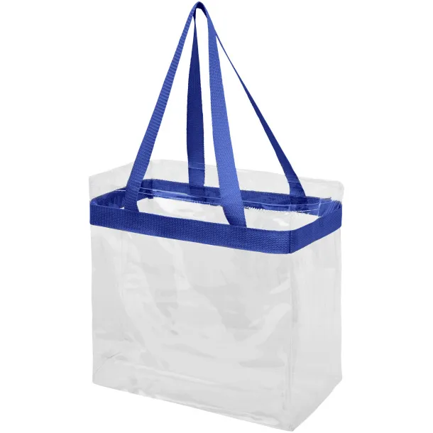Hampton transparent tote bag Royal blue White