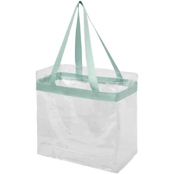 Hampton transparent tote bag Mint green White