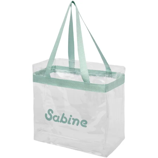 Hampton transparent tote bag Mint green White