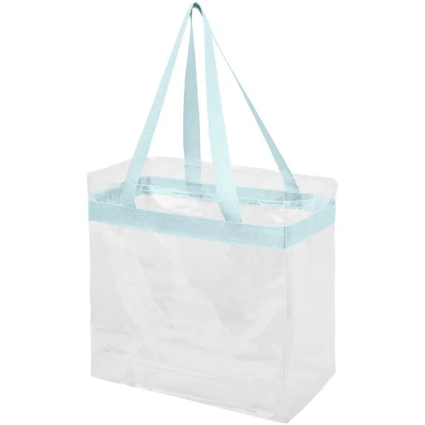 Hampton transparent tote bag Powder Blue White